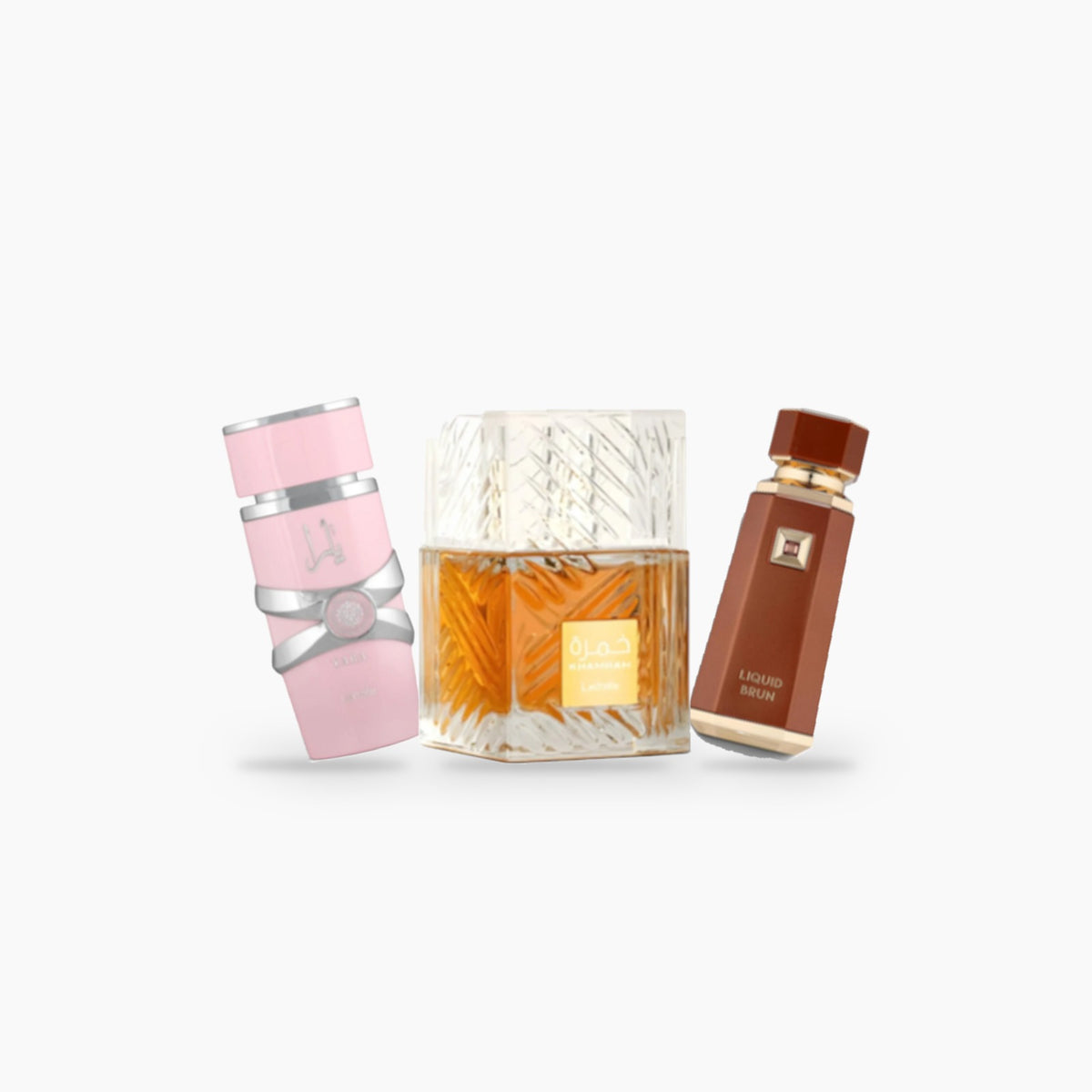 Zestaw Jesienny dla Niej N°1 - odlewki perfum Lattafa Khamrah, Lattafa Yara, French Avenue Liquid Brun