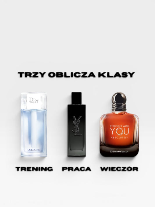 Zestaw „3 Oblicza Klasy" — odlewki perfum